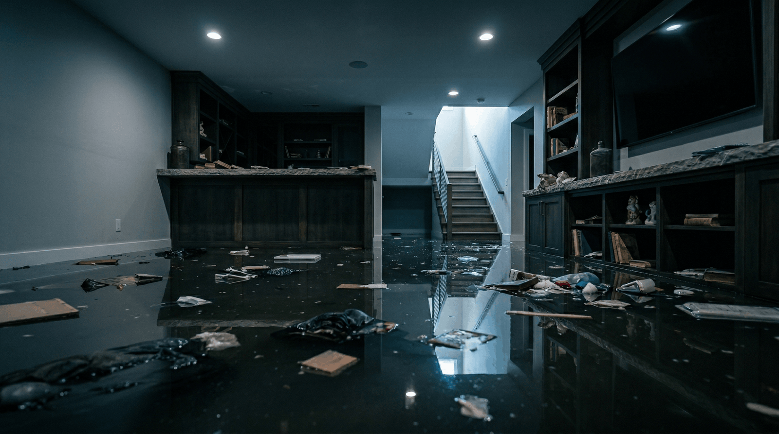 water damage restoration Spokane Valley WA flooded basement Spokane County